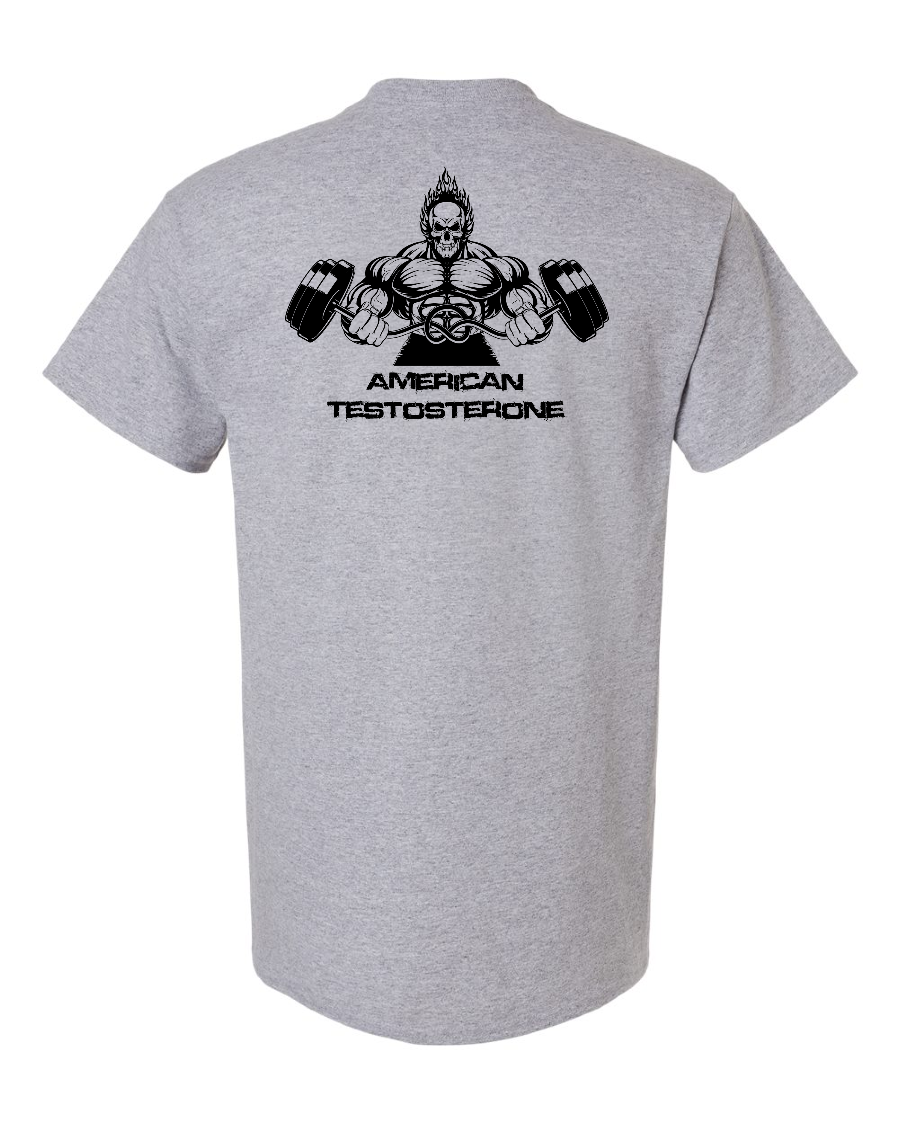 American Testosterone Strength T-Shirt - Premium Cotton Blend Athletic Fit